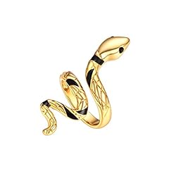 Gold snake ring for sale  Delivered anywhere in UK