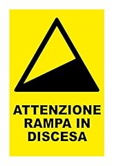 Cartello segnaletico attenzion usato  Spedito ovunque in Italia 