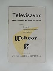 Televisavox presenta fonografi usato  Spedito ovunque in Italia 
