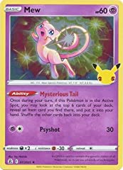 Pokemon Single Card MEW 011/025 CELEBRATIONS for sale  Delivered anywhere in USA 