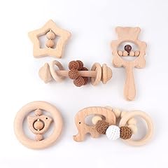 Decobay wooden rattle for sale  Delivered anywhere in UK