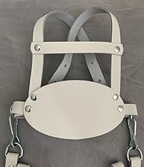 White oval leather for sale  Delivered anywhere in Ireland