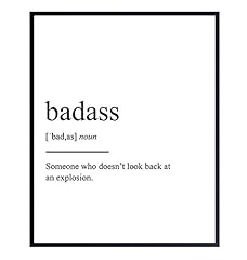 Badass definition wall for sale  Delivered anywhere in USA 