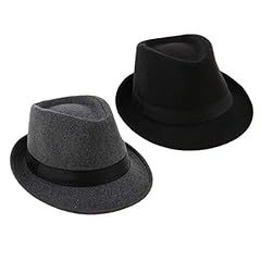 2pcs fedora feutre d'occasion  Livré partout en France