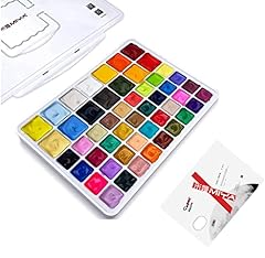 MIYA HIMI Gouache Paint Set, 50 Colors (36 Colors x 30ml, 14 Colors x 60ml) Unique Jelly Cup Design in a Portable Carrying Case Perfect for Artists, Students, Gouache Opaque Watercolor Painting (Comes with 1PCS professional palette), used for sale  Delivered anywhere in Canada