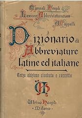 Dizionario abbreviature latine usato  Spedito ovunque in Italia 