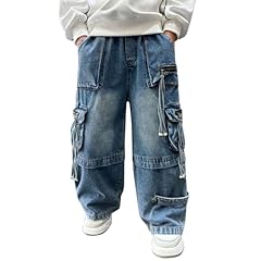 Ragazzi baggy cargo usato  Spedito ovunque in Italia 