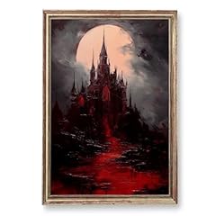 Vintage castle painting for sale  Delivered anywhere in USA 