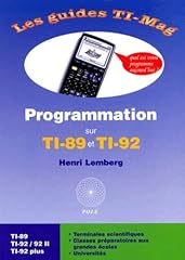 Programmation 92 ti d'occasion  Livré partout en Belgiqu