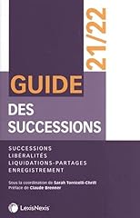 Guide successions successions d'occasion  Livré partout en France