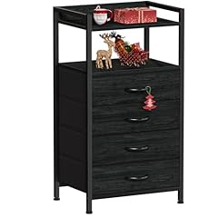 Furnulem black nightstand for sale  Delivered anywhere in USA 