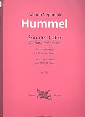Hummel flute sonata for sale  Delivered anywhere in USA 