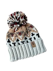 Patterned beanie pom for sale  Delivered anywhere in UK