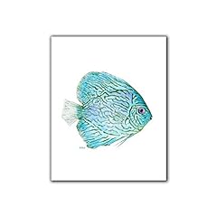 Blue fish print for sale  Delivered anywhere in USA 