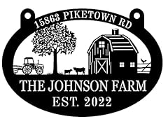 Personalized metal farm for sale  Delivered anywhere in USA 