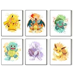 Pokemon aquarell wandkunstdruc gebraucht kaufen  Wird an jeden Ort in Deutschland
