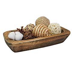 Wooden Dough Long Bowls Decor, Baguette Bowl Wooden Large Dough Bowl Centerpieces for Home, Rustic Wooden Decorative Bread Fruit Tray - New 10×6×2'' for sale  Delivered anywhere in Canada