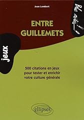 Guillemets 500 citations d'occasion  Livré partout en France