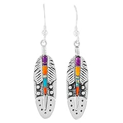 Feathers turquoise earrings for sale  Delivered anywhere in USA 