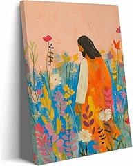 Colorful jesus canvas for sale  Delivered anywhere in USA 