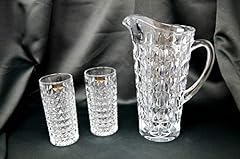 Crystal glass pitcher for sale  Delivered anywhere in USA 