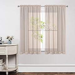 Joydeco linen sheer for sale  Delivered anywhere in USA 