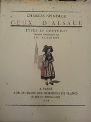 Alsace types coutumes d'occasion  Livré partout en France
