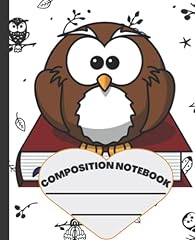 Owl composition notebook for sale  Delivered anywhere in Ireland