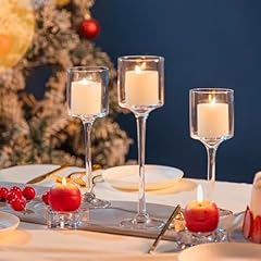 Glass candleholders tea for sale  Delivered anywhere in USA 