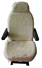 Carseatcover-UK Pair of Cream Sherpa Sheepskin MOTORHOME, used for sale  Delivered anywhere in UK