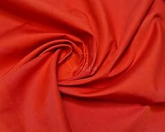Plain red polycotton for sale  Delivered anywhere in UK