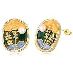 Lylymimi enamel earring for sale  Delivered anywhere in USA 