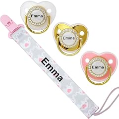 4pcs personalised soother for sale  Delivered anywhere in UK