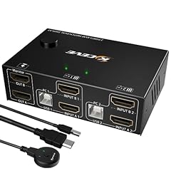 Dual monitor kvm for sale  Delivered anywhere in USA 