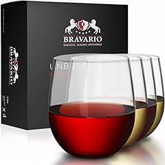 Bravario unbreakable stemless for sale  Delivered anywhere in USA 