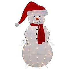 Lighted chenille snowman for sale  Delivered anywhere in USA 