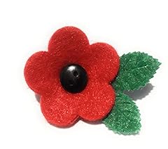 Red felt poppy for sale  Delivered anywhere in UK