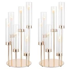 Nuptio gold candlestick for sale  Delivered anywhere in UK