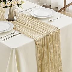 Beige cheesecloth table for sale  Delivered anywhere in USA 