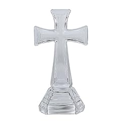 Napco Rippled Traditional Cross On Base Clear 5 x 8.25 for sale  Delivered anywhere in USA 
