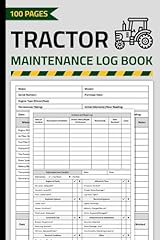 Tractor maintenance log for sale  Delivered anywhere in UK