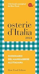Osterie italia 2024. usato  Spedito ovunque in Italia 