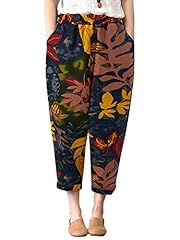 ZANZEA Women Trousers Tropical Floral Harem Pants Hippie for sale  Delivered anywhere in UK