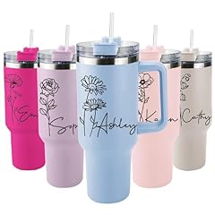 Birth flower tumbler for sale  Delivered anywhere in USA 