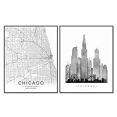 Chicago skyline chicago for sale  Delivered anywhere in USA 