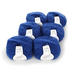 pelote laine mohair bleu d'occasion  Livré partout en France