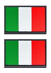 2 pezzi bandiera italiana in velcro – Tattico italiano emblema nazionale ricamato con chiusura in velcro militare velcro per zaini vestiti borse uniformi gilet jersey viaggio usato  Spedito ovunque in Italia 