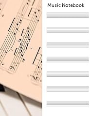 Music notebook blank for sale  Delivered anywhere in USA 