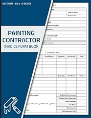 Painting contractor invoice for sale  Delivered anywhere in USA 
