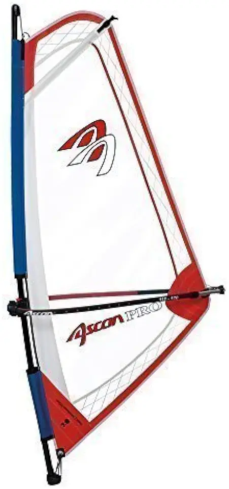 Gebruikt, Ascan Pro Rigg Red Kinder- Jeugd - Dames Windsurfzeil compleet zeil + mast + vork tweedehands  
